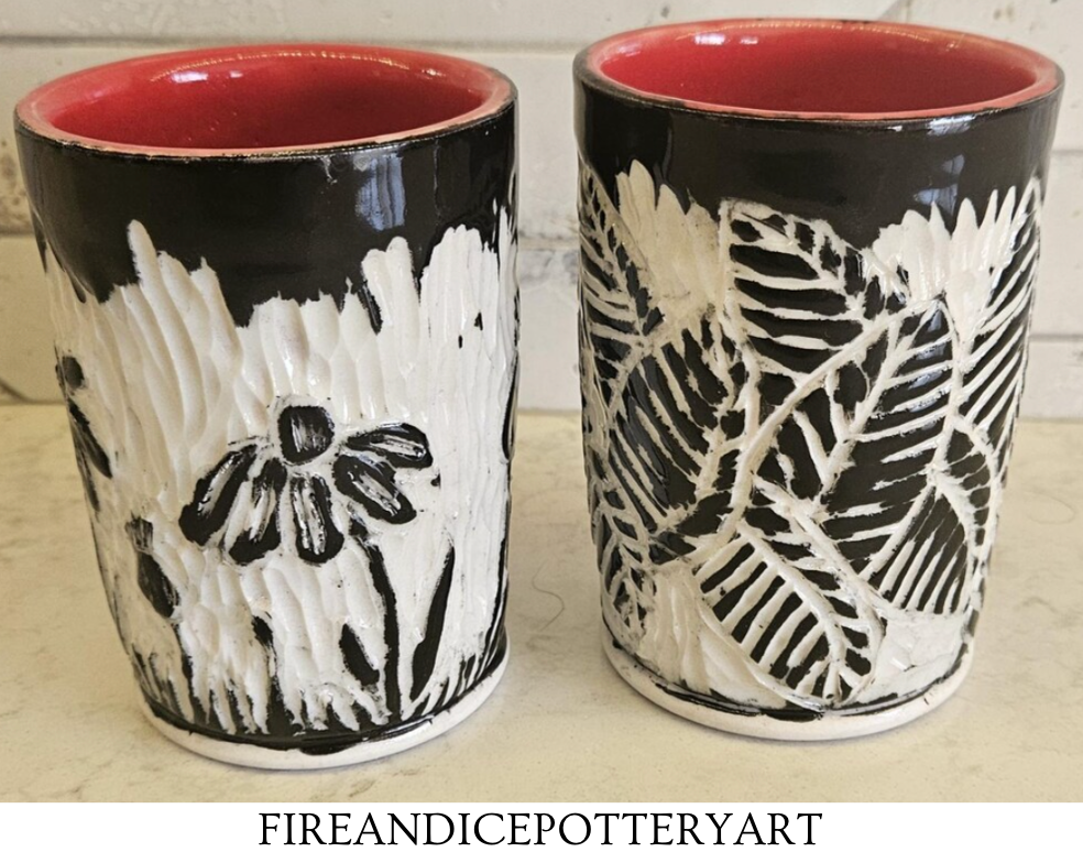 Sgraffito Cups Clay Play
