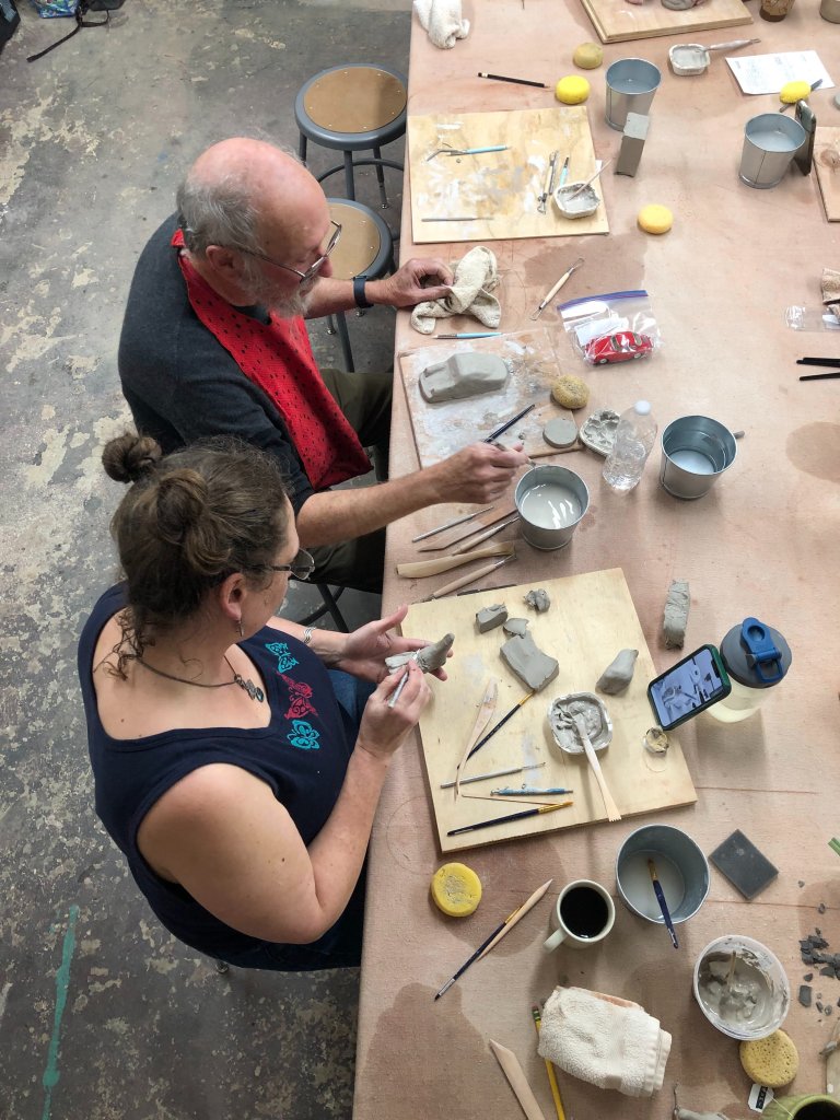 Leaf Impression Plates Clay