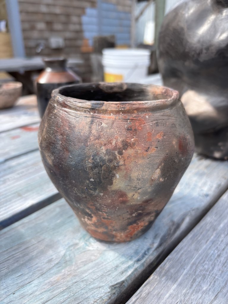 Burnished Pit Fire Pots (Coil + Terra Sigillata)