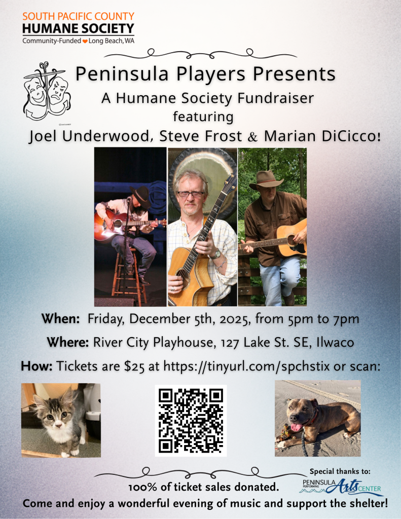Peninsula Players Presents a Humane Society Fundraiser with Joel Underwood & Friends