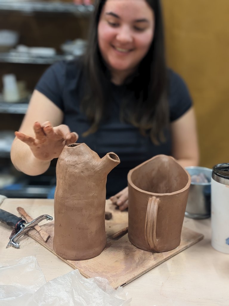 Working in the Ceramics Studio - Wedging to Glazing