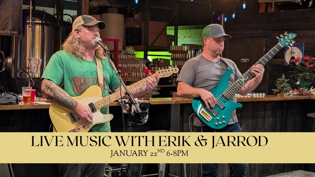 Live Music at North Jetty Brewing with Erik & Jarrod