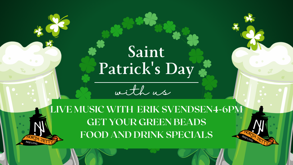 St Patrick's Day Live Music 4-6pm Erik Svendsen