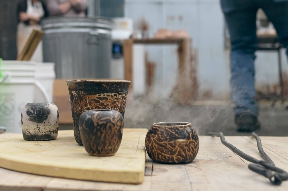 Raku Coil Vases (+ raku fire 5/30)