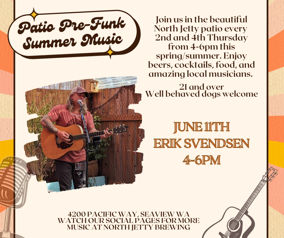 Patio Pre-Funk Music Series: Erik Svendsen 4-6pm
