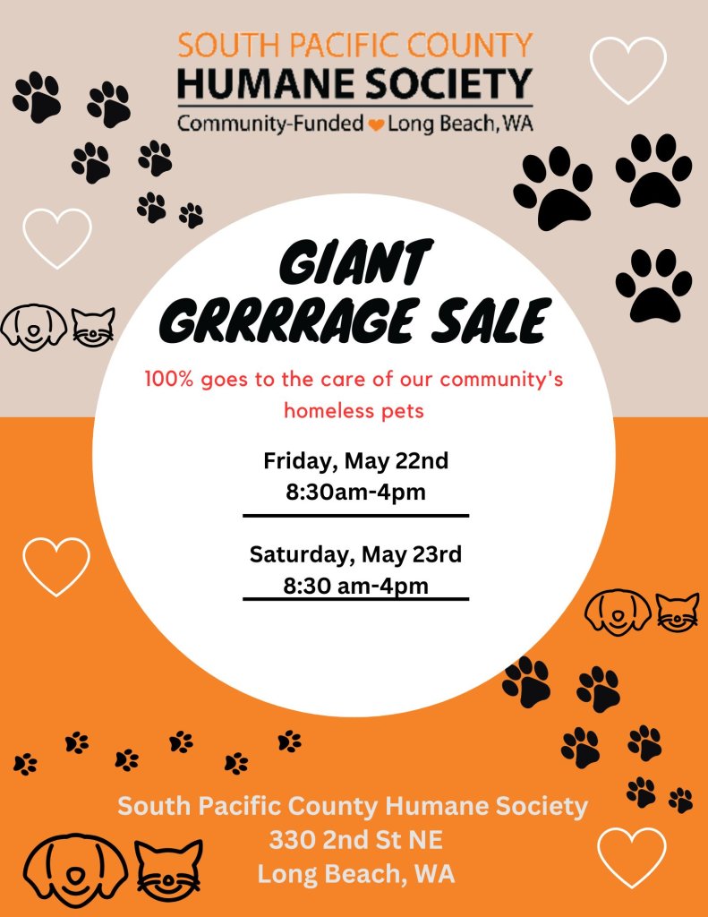 Memorial Day Grrrrrage Sale for the Cats and Dogs
