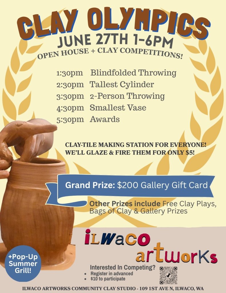 CLAY OLYMPICS + OPEN HOUSE & SUMMER GRILL