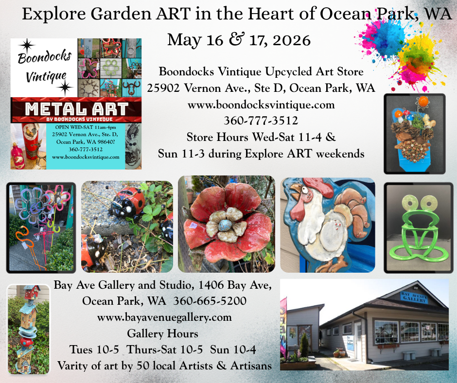 Explore Garden ART in Ocean Park WA