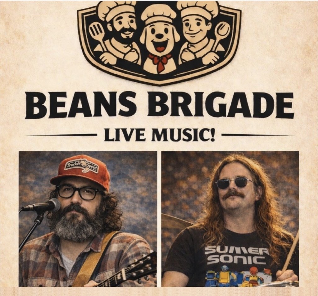Live Music at Pickled Fish, 7-9pm - Beans Brigade